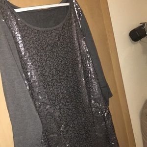 Gray Sequined Old Navy Dress 2x